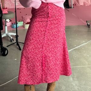 Floral Pink Skirt
